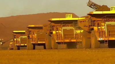 iron ore mining trucks in Australia