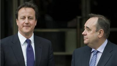 David Cameron and Alex Salmond