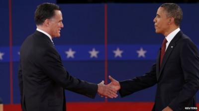 Mitt Romney and Barack Obama