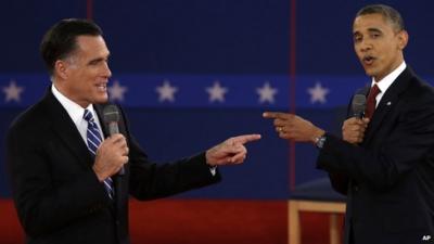 Mitt Romney and Barack Obama