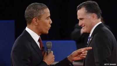 Barack Obama and Mitt Romney