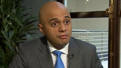 Treasury Minister Sajid Javid