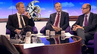 Jim Murphy, Steve Webb and Nick Robinson