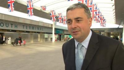 Gatwick chief executive Stewart Wingate