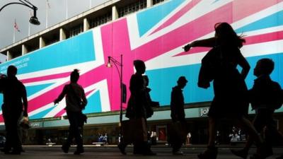 Shoppers on Oxford Street