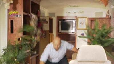 Al Leithead in a earthquake simulator