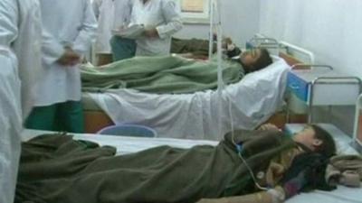 Wounded at Mazar-e-Sharif hospital