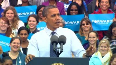 President Obama in Fairfax, Virginia