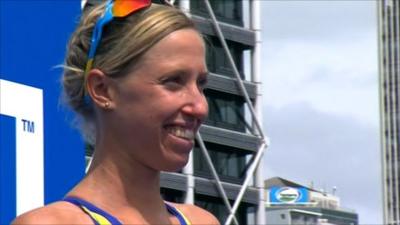 Swedish triathlete Lisa Norden