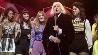 Jimmy Savile presenting Top of the Pops