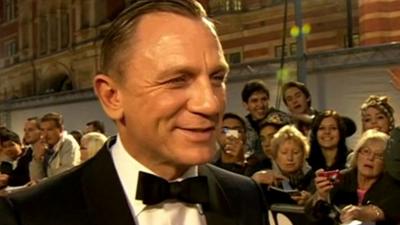 Daniel Craig at the world premiere of Skyfall in London