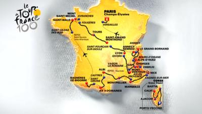 Tour de France 2013 map