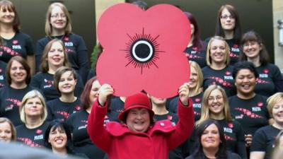 Susan Boyle and the Scottish military wives choir