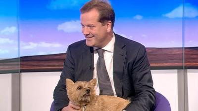 Charlie Elphicke and his dog Star