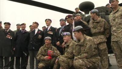 Glider pilots and regiment veterans launch the poppy appeal