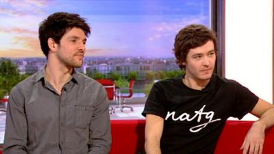 Colin Morgan and Alexander Vlahos