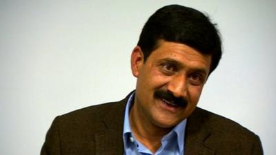 Ziauddin Yousafzai speaking to the media