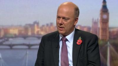 Justice Secretary Chris Grayling