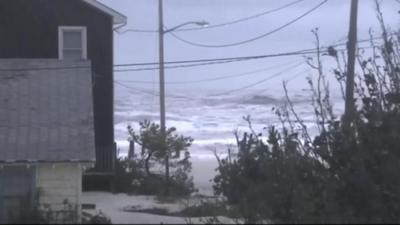 Hurricane Sandy hit the east coast of the US