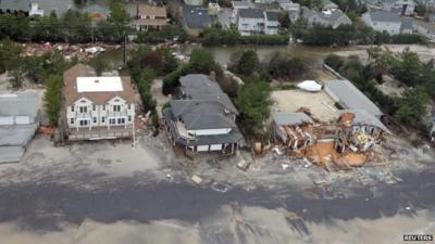 Houses on New Jersey coast