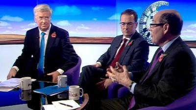 Michael Fallon, Owen Smith and nick Robinson