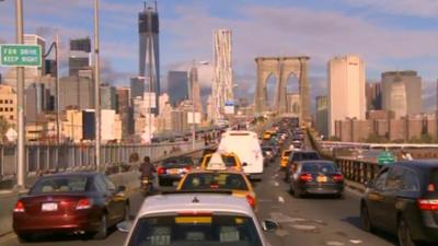 Heavy traffic in New York