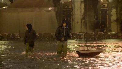 Venice flooded