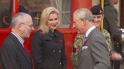 TfL Commissioner Peter Hendy, Nell McAndrew and Prince Charles