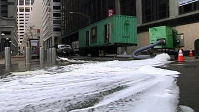 Pumping water in New York