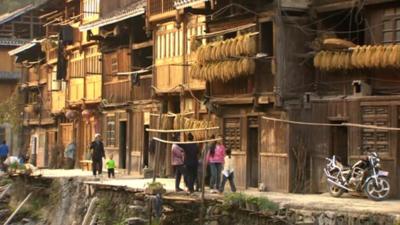 Houses in China's poorest province