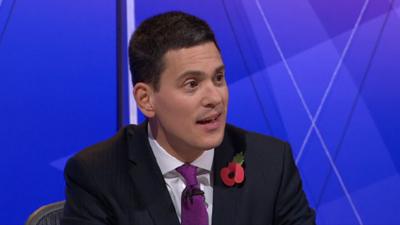 David Miliband on Question Time