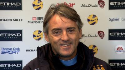 Manchester City manager, Roberto Mancini