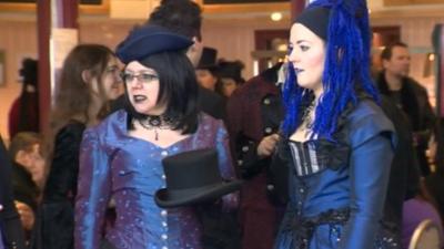 Goth visitors in Whitby