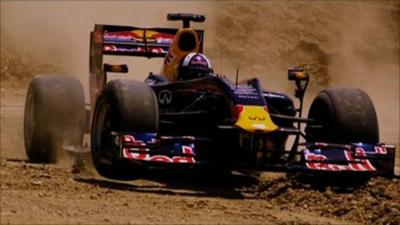 David Coulthard goes off-road