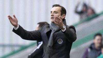 St Mirren manager Danny Lennon