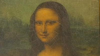 A copy of Leonardo Da Vinci's Mona Lisa by the artist Mortimer Menpes.