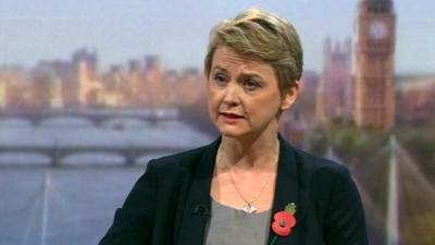 Shadow Home Secretary Yvette Cooper on the Andrew Marr Show