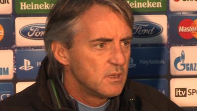 Manchester City manager Roberto Mancini