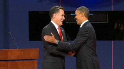 Mitt Romney and Barack Obama