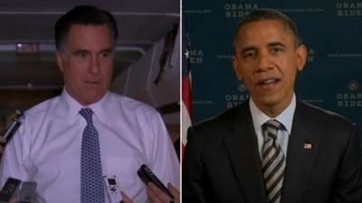 Mitt Romney and Barack Obama