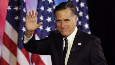Mitt Romney waving