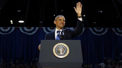 President Obama at podium