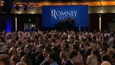 Romney supporters gathered in Boston