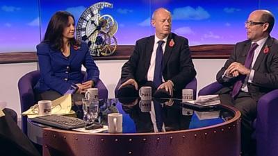 Caroline Flint, Damian Green and Nick Robinson