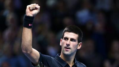 World number one Novak Djokavic, after his victory against Andy Murray