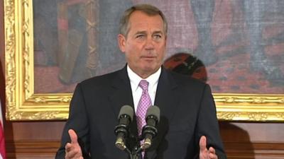 Republican House Speaker John Boehner