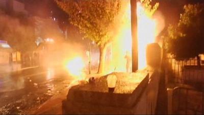 Protesters in Athens