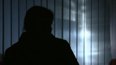 A tamil refugee in sillhouette