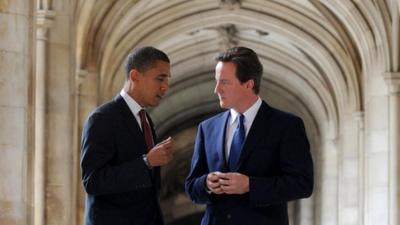 Barack Obama with David Cameron