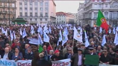 Protesters in Portugal have taken to the streets in recent weeks